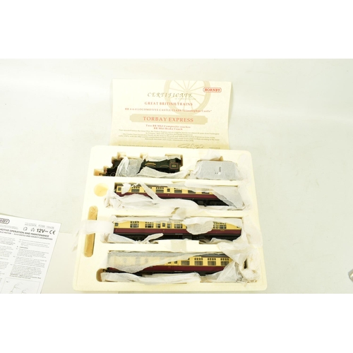 188 - A BOXED HORNBY RAILWAYS OO GAUGE TORBAY EXPRESS LIMITED EDITION GREAT BRITISH TRAIN PACK, No.R2090, ... 