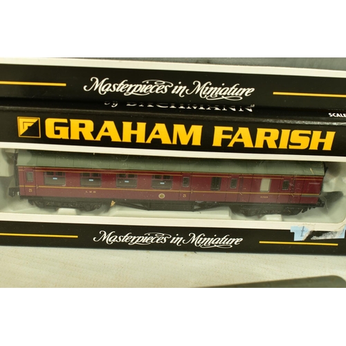 194 - A BOXED GRAHAM FARISH BY BACHMANN N GAUGE CLASS 3F JINTY TANK LOCOMOTIVE, No.47593, B.R. black liver... 