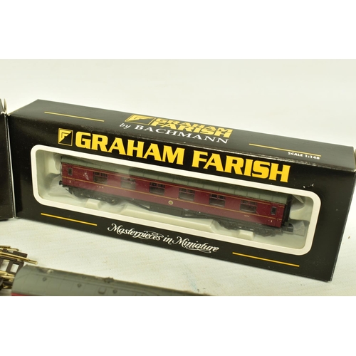 194 - A BOXED GRAHAM FARISH BY BACHMANN N GAUGE CLASS 3F JINTY TANK LOCOMOTIVE, No.47593, B.R. black liver... 