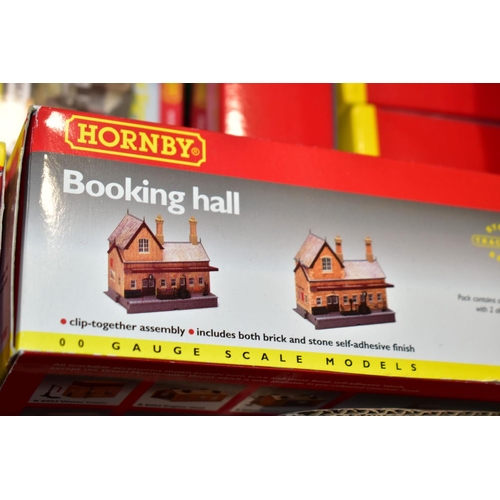 206 - A QUANTITY OF BOXED HORNBY RAILWAYS OO GAUGE ROLLING STOCK AND LINESIDE ACCESSORIES,  to include Rai... 