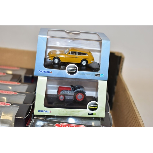 218 - A QUANTITY OF BOXED OXFORD DIECAST AND CORGI TRACKSIDE OO AND N GAUGE DIECAST VEHICLES, all appear c... 