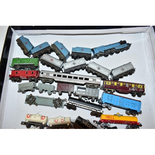 230 - A QUANTITY OF UNBOXED AND ASSORTED LONE STAR OOO N GAUGE MODEL RAILWAY ITEMS, all are push-along ite... 