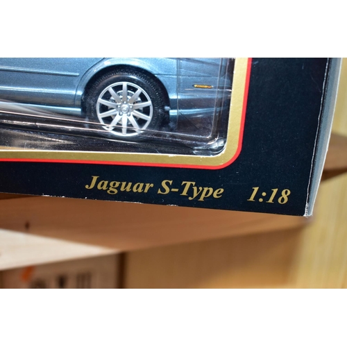 236 - SEVEN BOXED ASSORTED MODERN DIECAST BRITISH CAR MODELS, all 1:18 scale Bburago 1937 Jaguar SS100, 19... 