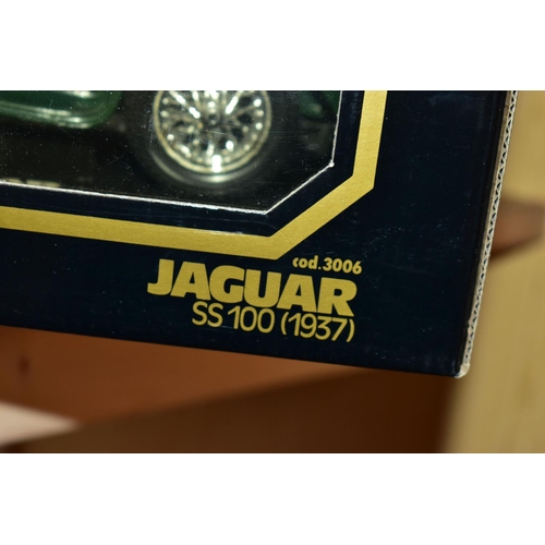 236 - SEVEN BOXED ASSORTED MODERN DIECAST BRITISH CAR MODELS, all 1:18 scale Bburago 1937 Jaguar SS100, 19... 