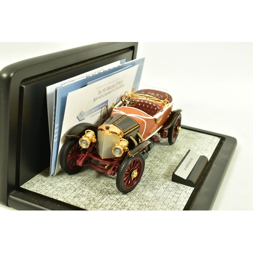 239 - THREE UNBOXED FRANKLIN MINT DIECAST MODELS, 1/24 scale, 1907 Rolls-Royce Silver Ghost, with swing ta... 