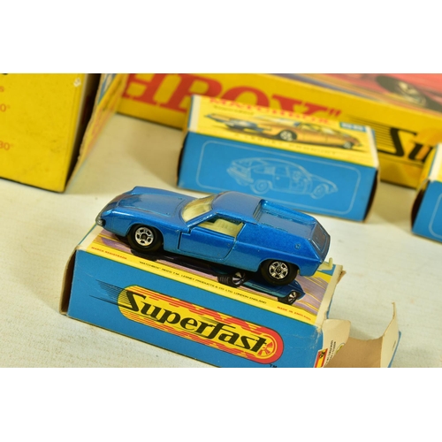 242 - A BOXED LESNEY MATCHBOX 1-75 SERIES LAMBORGHINI MIURA P400, No.33, Superfast version with yellow bod... 