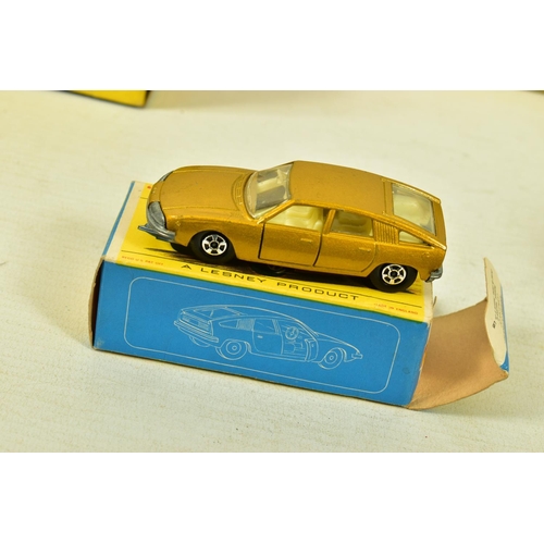 242 - A BOXED LESNEY MATCHBOX 1-75 SERIES LAMBORGHINI MIURA P400, No.33, Superfast version with yellow bod... 