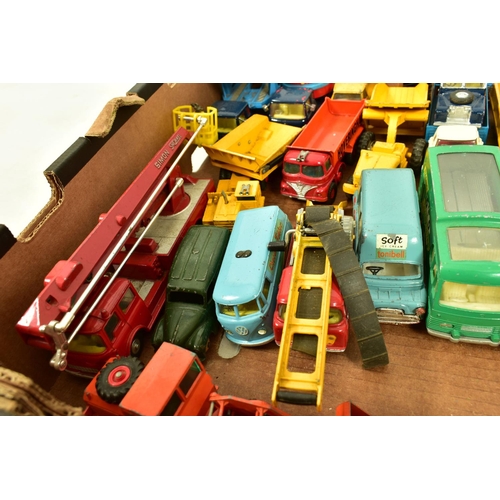 244 - A QUANTITY OF UNBOXED AND ASSORTED PLAYWORN DIECAST VEHICLES, to include Spot-On Bedford CA 'Tonibel... 