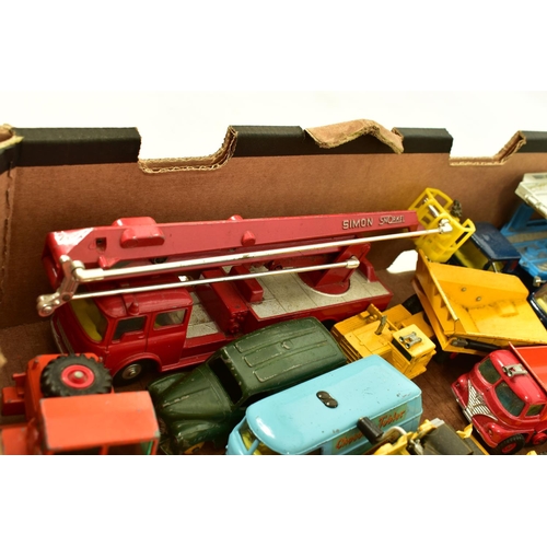 244 - A QUANTITY OF UNBOXED AND ASSORTED PLAYWORN DIECAST VEHICLES, to include Spot-On Bedford CA 'Tonibel... 