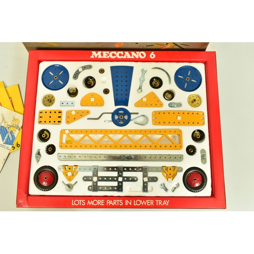 235 - A VINTAGE MECCANO 6 STANDARD RANGE CONSTRUCTION SET, accompanied by its papers, stickers and Meccano... 