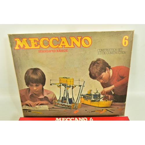 235 - A VINTAGE MECCANO 6 STANDARD RANGE CONSTRUCTION SET, accompanied by its papers, stickers and Meccano... 