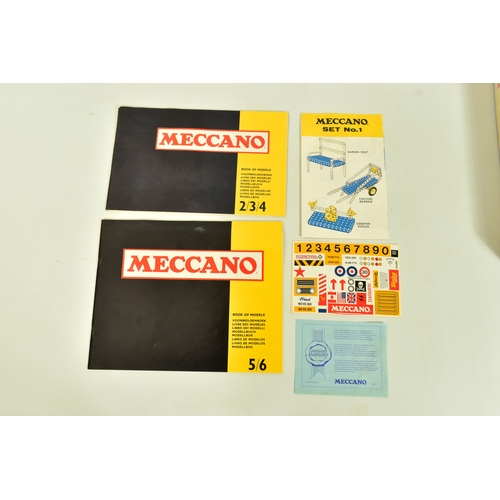 235 - A VINTAGE MECCANO 6 STANDARD RANGE CONSTRUCTION SET, accompanied by its papers, stickers and Meccano... 