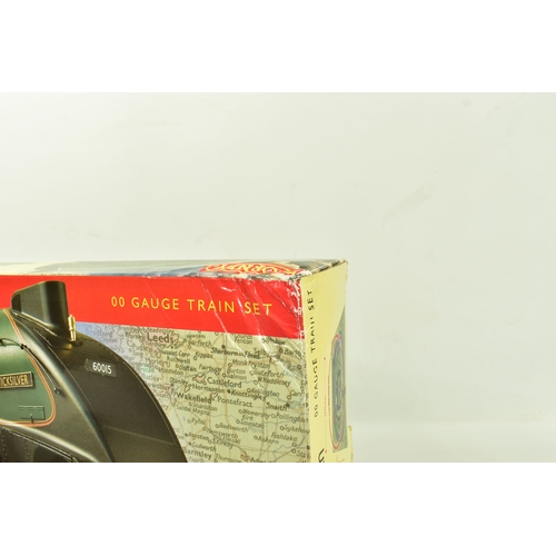 231 - A BOXED HORNBY RAILWAYS OO GAUGE YORKSHIRE PULLMAN TRAIN SET, No.R1136, comprising A4 class locomoti... 