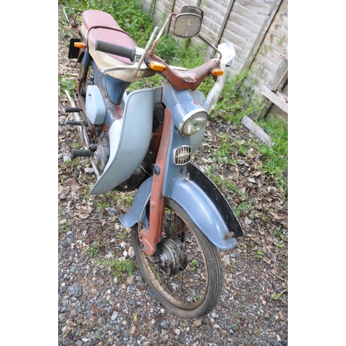 1201 - A BARNFIND 1964 HONDA 50 C100 MOPED first registered on 13/5/1964 under Registration number ANX 345B... 