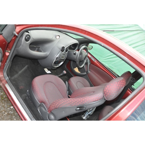 1202 - A 2001 FORD KA 1.3L THREE DOOR HATCHBACK CAR with Cherished Plate SRA 633, mileage shown 29,266 (unw... 