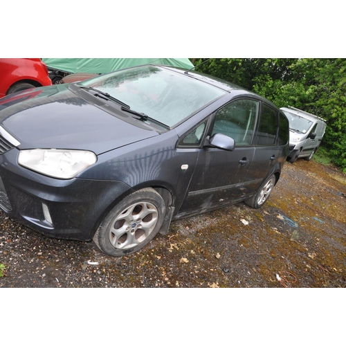 1204 - A 2007 FORD C-MAX ZETEC CAR, 1.6 petrol engine, 5 speed gearbox, V5C present, MOT ran out 2021, one ... 