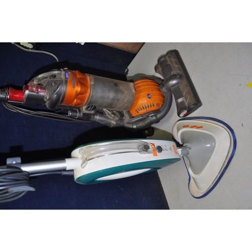 1258 - A DYSON DC24 VACUUM CLEANER and a Vax S7-A+ steam mop (both PAT pass and working) (2)