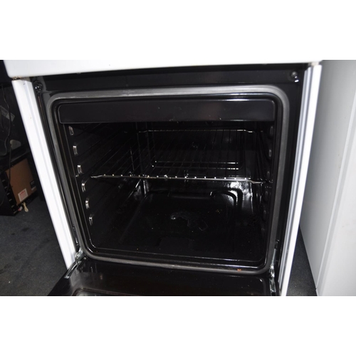 1323 - A BEKO S502 ELECTRIC COOKER width 50cm, depth 64cm and height 88cm (no PAT due to bare cable)