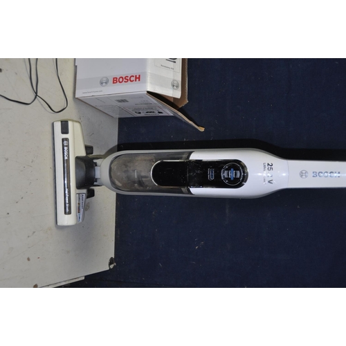 1347 - A BOSCH ATHLET 25.2V CORDLES UPRIGHT VACUUM CLEANER with original box, attachments and charger (PAT ... 