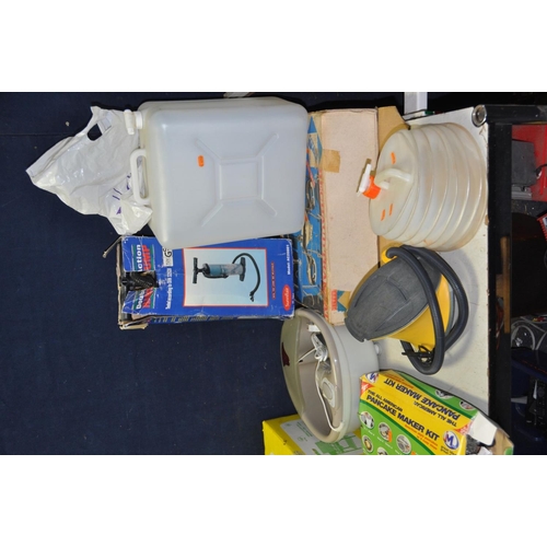 1353 - A COLLECTION OF CAMPING EQUIPMENT including a Rechaurd Transat gas stove, a Gelert Parker gas stove,... 