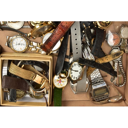 165 - A BOX OF ASSORTED WATCHES, to include a boxed unworn Krug Baumen wristwatch, model number 2011KM, fi... 