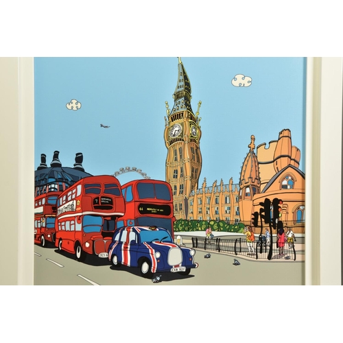 413 - DYLAN IZAAK (BRITISH 1971) 'LONDON PRIDE', a signed limited edition print depicting London icons, 72... 