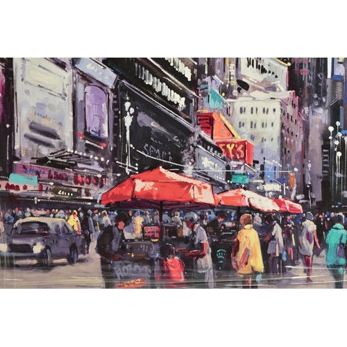 414 - HENDERSON CISZ (BRAZIL 1960) 'NEW YORK CENTRAL' a signed limited box canvas print depicting an Ameri... 