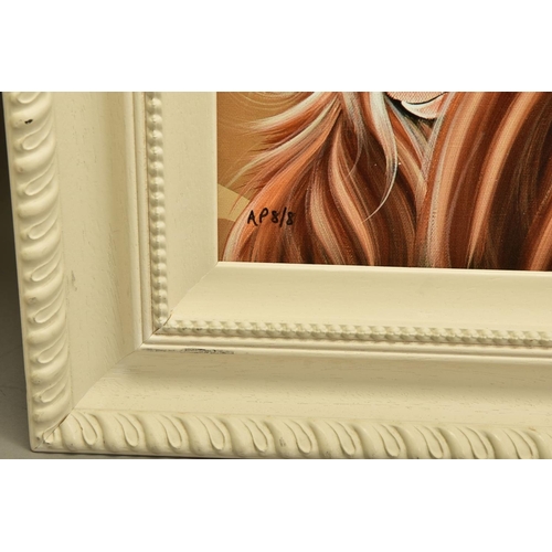 420 - JENNIFER HOGWOOD (BRITISH 1980) 'GOOD AS GOLD', a signed artist proof print depicting Highland cows,... 