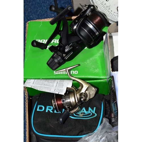 457 - A QUANTITY OF COARSE FISHING EQUIPMENT AND TACKLE, including a Maver Enigma 101 13m pole with assort... 