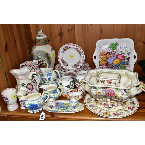 464 - A QUANTITY OF MASONS IRONSTONE TABLEWARES AND A SMALL QUANTITY OF GIFTWARES IN A VARIETY OF PATTERNS... 