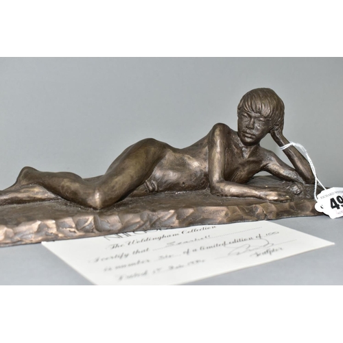 498 - NEIL GODFREY (B.1937) 'THE WOLDINGHAM COLLECTION  - SEASHELL' NO.34/100, A LIMITED EDITION BRONZED R... 