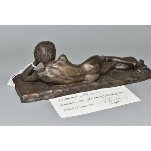 498 - NEIL GODFREY (B.1937) 'THE WOLDINGHAM COLLECTION  - SEASHELL' NO.34/100, A LIMITED EDITION BRONZED R... 