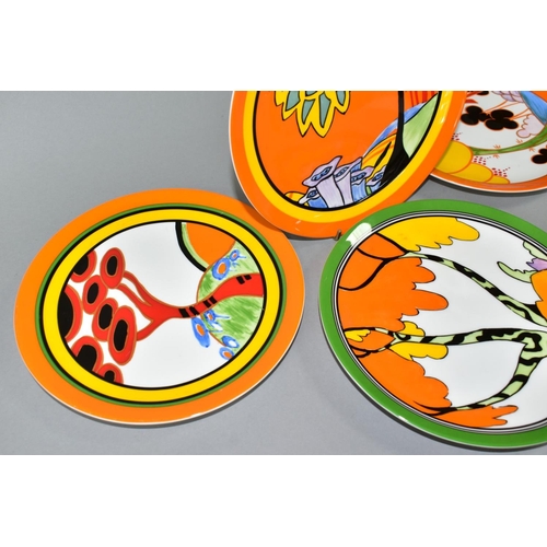 503 - A SET OF FOUR WEDGWOOD / BRADFORD EXCHANGE 'LIVING LANDSCAPES OF CLARICE CLIFF' COLLECTORS PLATES, t... 