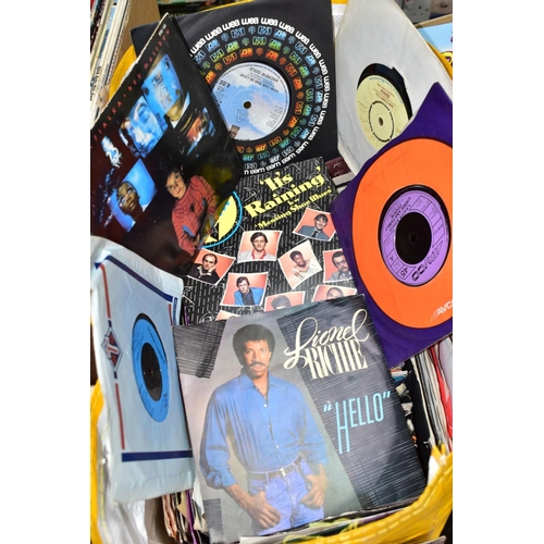 574 - A BAG CONTAINING OVER TWO HUNDRED AND FIFTY SINGLES including sixteen on the Tamla Motown label arti... 