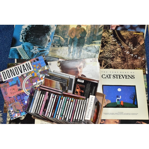 583 - FIFTEEN LPs AND 37 CDs OF FOLK MUSIC including Bob Dylan, Nick Drake, Joan Baez, etc (full list avai... 