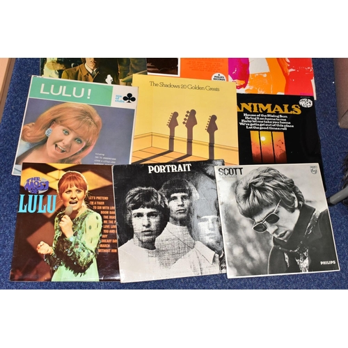 586 - TWELVE COLLECTABLE LPs FROM THE 1950s AND 60s from artists such as Lulu, The Walker Brothers, Scott ... 