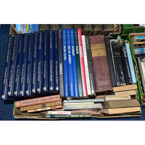 630 - BOOKS, a collection of two hundred titles in six boxes, subjects include religion, psychology, philo... 