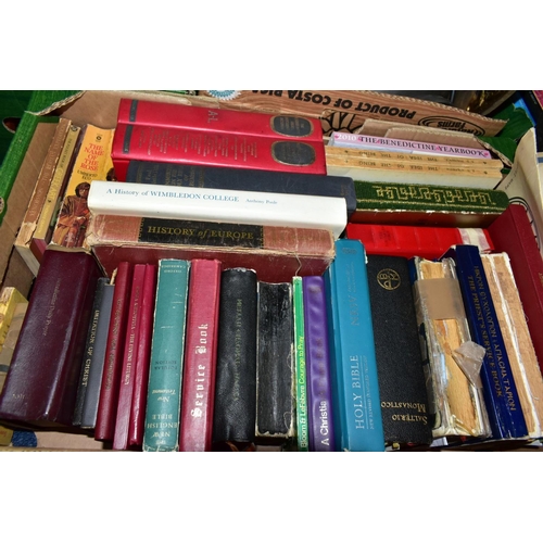 630 - BOOKS, a collection of two hundred titles in six boxes, subjects include religion, psychology, philo... 