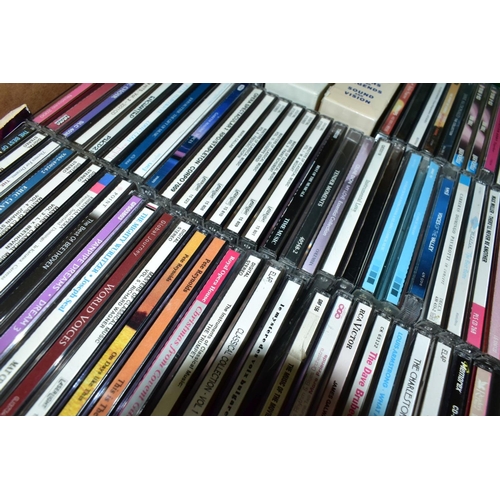 638 - SIX BOXES OF CDS, CASETTE TAPES, MAGAZINES AND BOOKS, the CDs and tapes feature a large collection o... 