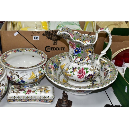 639 - THREE BOXES AND LOOSE CERAMICS AND GLASSWARES, to include a boxed Royal Doulton Anna HN4095 figurine... 