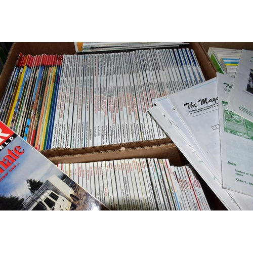 642 - MAGAZINES, a collection of over 285 LAND ROVER publications in four boxes to include Land Rover Inte... 