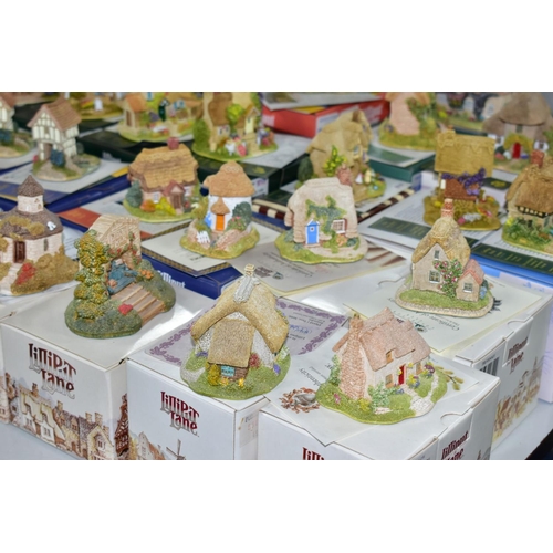 644 - TWENTY EIGHT BOXED LILLIPUT LANE SCULPTURES, with deeds except where mentioned, comprising twenty th... 