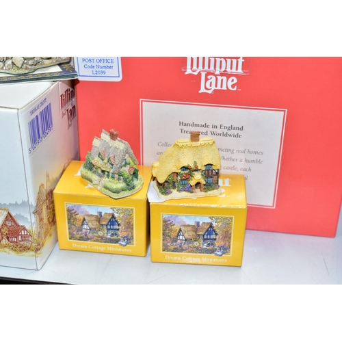 660 - TWENTY SIX BOXED LILLIPUT LANE SCULPTURES, from various collections, comprising The Almonry (Founder... 