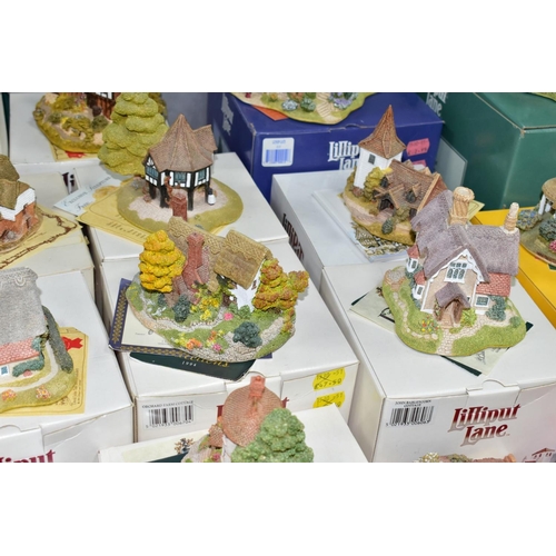 662 - FORTY TWO BOXED LILLIPUT LANE SCUPLTURES FROM THE SOUTH EAST AND SOUTH WEST COLLECTIONS, all with de... 