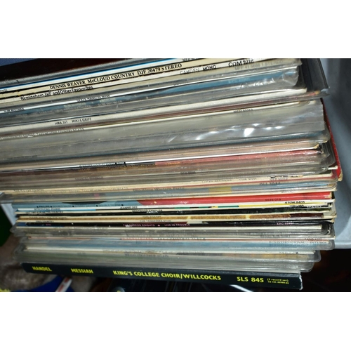 663 - SIX BOXES OF RECORDS, approximately three to four hundred vinyl LPs, to include classical, gospel, c... 