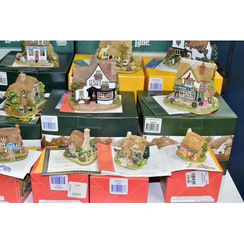 665 - FORTY THREE BOXED LILLIPUT LANE SCULPTURES FROM THE BRITISH COLLECTION, all with deeds, to include F... 