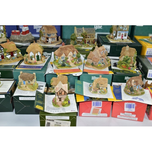 665 - FORTY THREE BOXED LILLIPUT LANE SCULPTURES FROM THE BRITISH COLLECTION, all with deeds, to include F... 