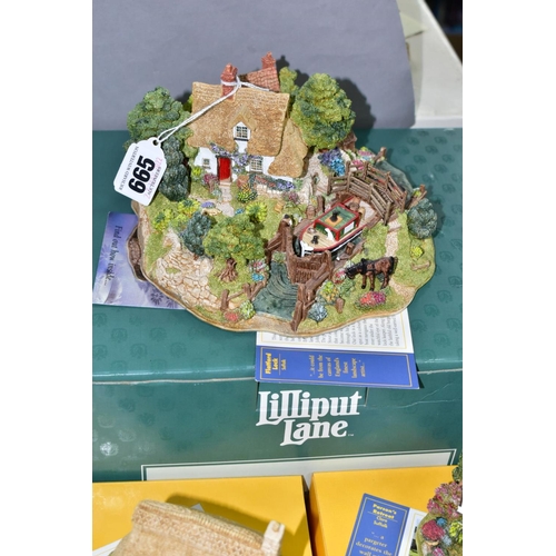 665 - FORTY THREE BOXED LILLIPUT LANE SCULPTURES FROM THE BRITISH COLLECTION, all with deeds, to include F... 