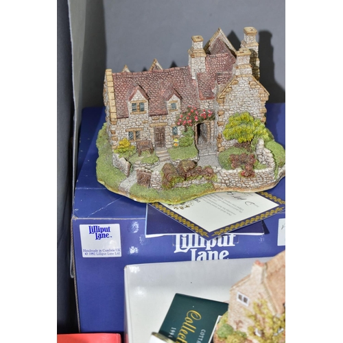 668 - FORTY ONE BOXED LILLIPUT LANE SCULTPURES FROM THE NORTHERN AND MIDLANDS COLLECTIONS, most with deeds... 