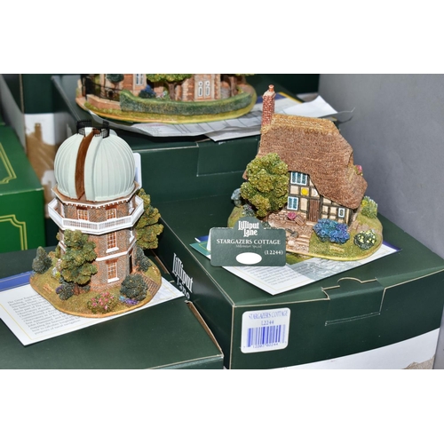 671 - FOUR BOXED LILLIPUT LANE SCULPTURES CELEBRATING THE MILLENNIUM, all with deeds, comprising The Old R... 